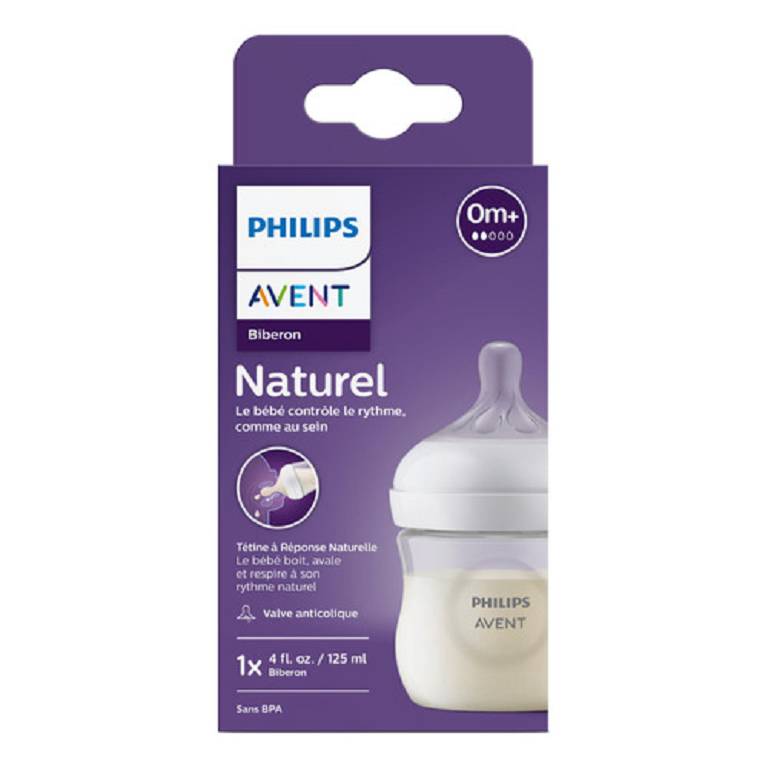 AVENT BIB NAT 3,0 TRASP 125ML