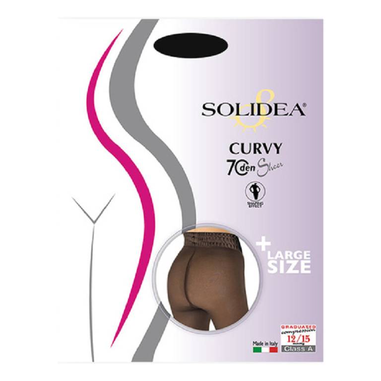 CURVY 70 SHEER NERO 4L-XL