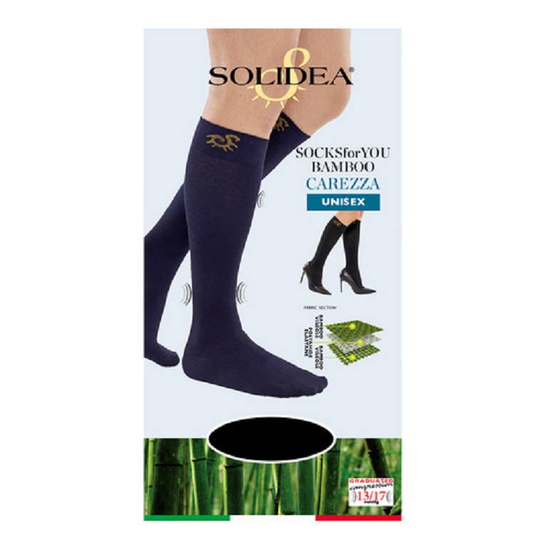 SOCKS FY BAMBOO CAREZZ BLU XL
